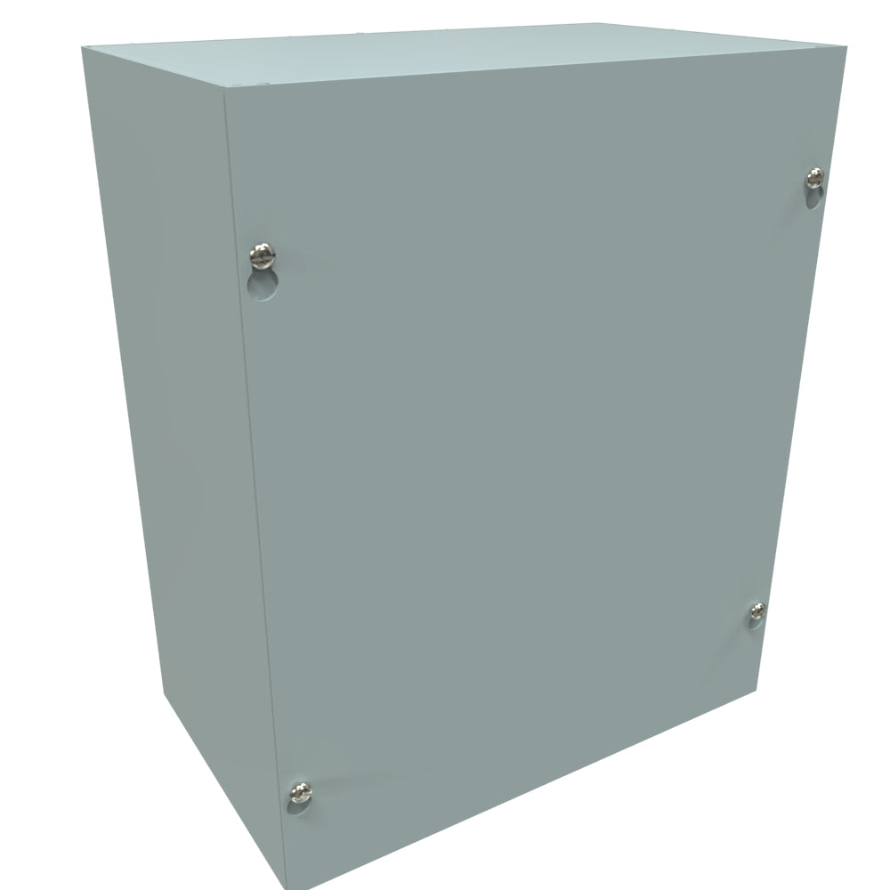 Hammond CS12106 Steel Junction Box N1 Screw Cover - 12" x 10" x 6" - Gray