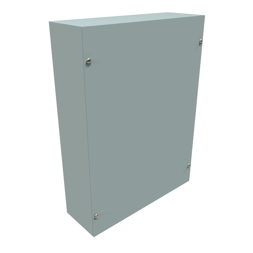 Hammond CS16124 Steel Junction Box N1 Screw Cover - 16" x 12" x 4" - Gray