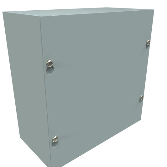 Hammond CS884 Steel Junction Box N1 Screw Cover - 8" x 8" x 4" - Gray