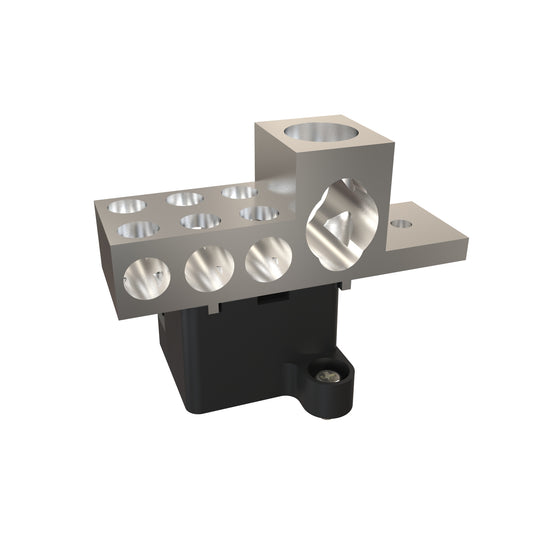 Hammond CSBL400 400A Splitter Block, 600V, 600 MCM-4 Main Lug, 6 x 3/0-14 Branch Lugs, Copper/Aluminum Conductors.
