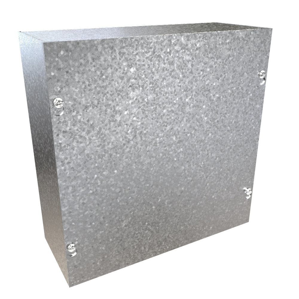 Hammond CSG10104 Galvanized Steel Junction Box N1 Screw Cover - 10" x 10" x 4"
