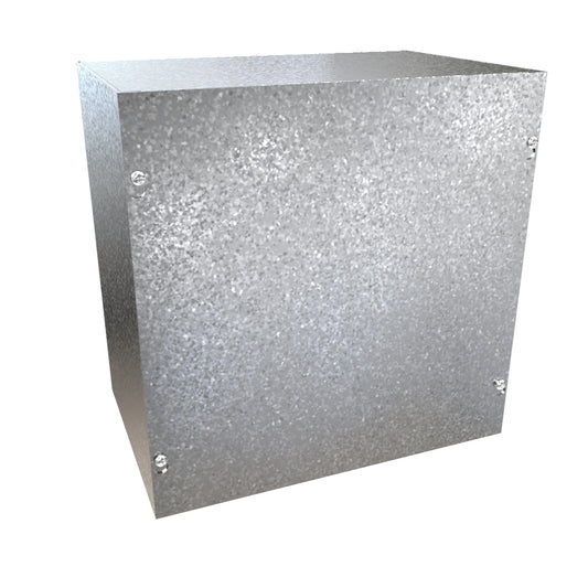 Hammond CSG12128 Galvanized Steel Junction Box N1 Screw Cover - 12" x 12" x 8"