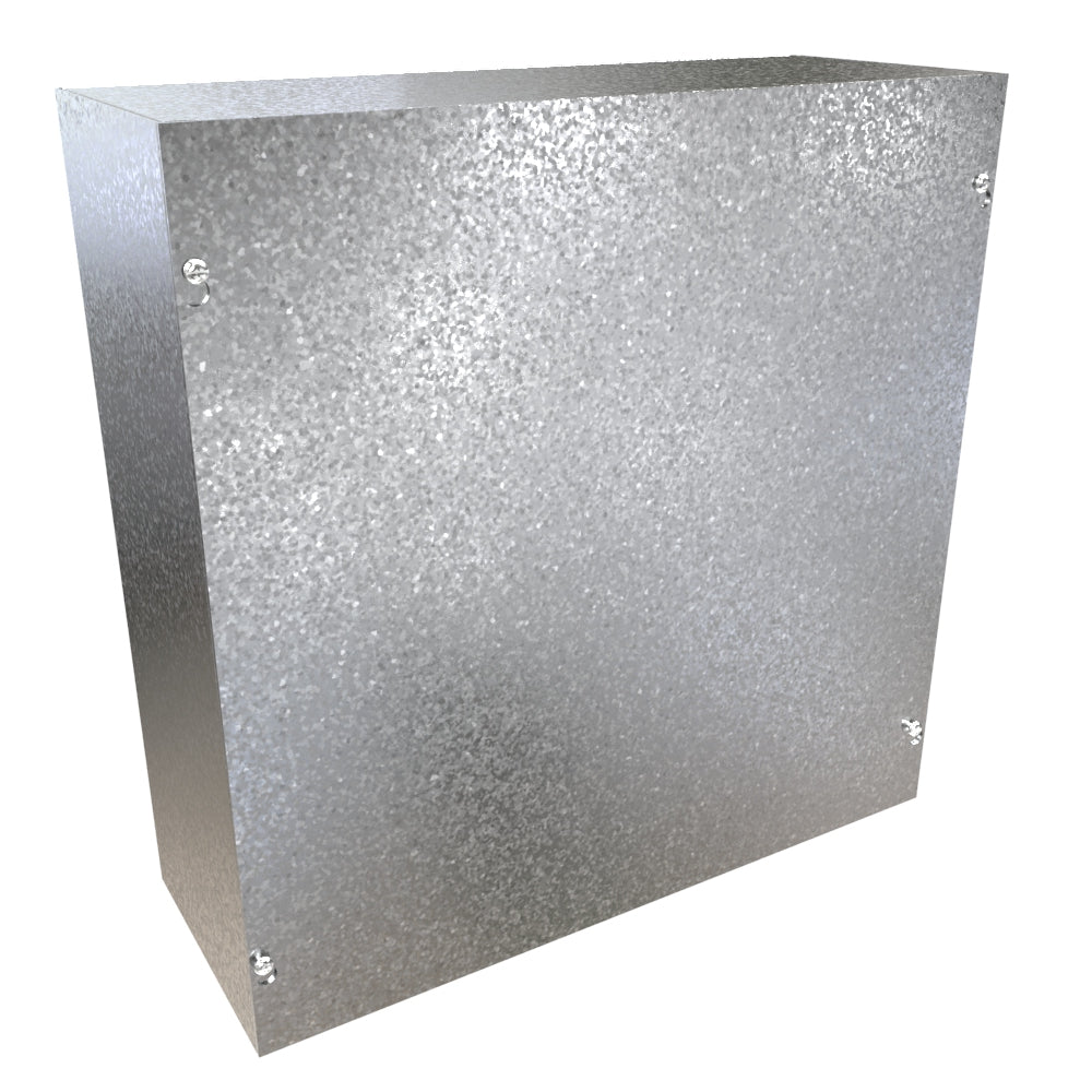 Hammond CSG16166 Galvanized Steel Junction Box N1 Screw Cover - 16" x 16" x 6"