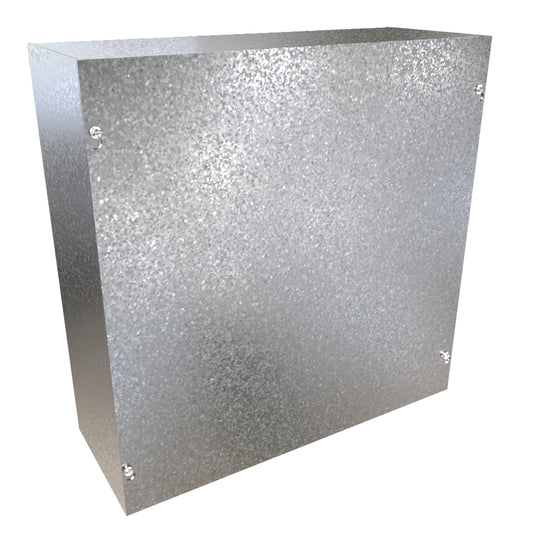 Hammond CSG16166 Galvanized Steel Junction Box N1 Screw Cover - 16" x 16" x 6"