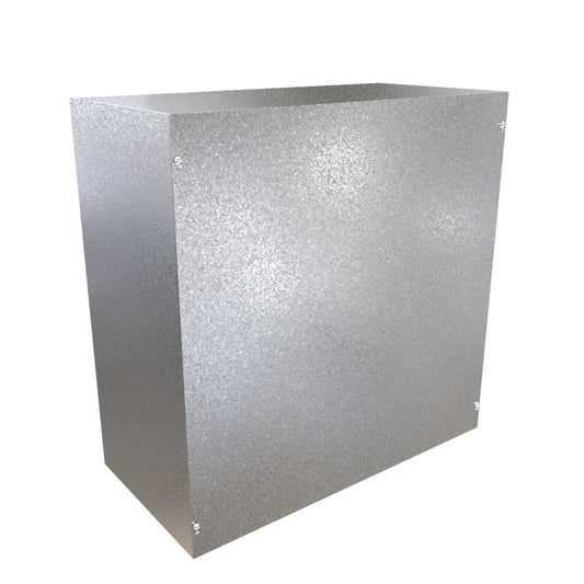 Hammond CSG242412 Galvanized Steel Junction Box N1 Screw Cover - 24" x 24" x 12"