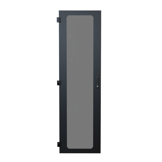Hammond DCZ4WD3077BK Window Door for 30" W x 44U DCZ4 Seismic Server Cabinet, Steel, RAL 9005 Black.