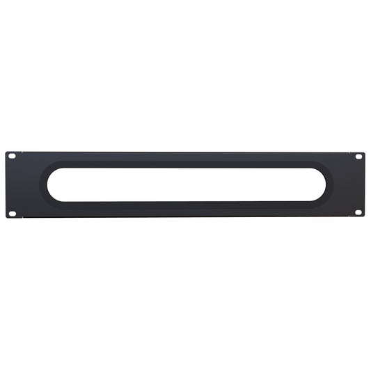 Hammond DNCE19BK1 2U 19" Horizontal Cable Manager Entry Panel, Black.