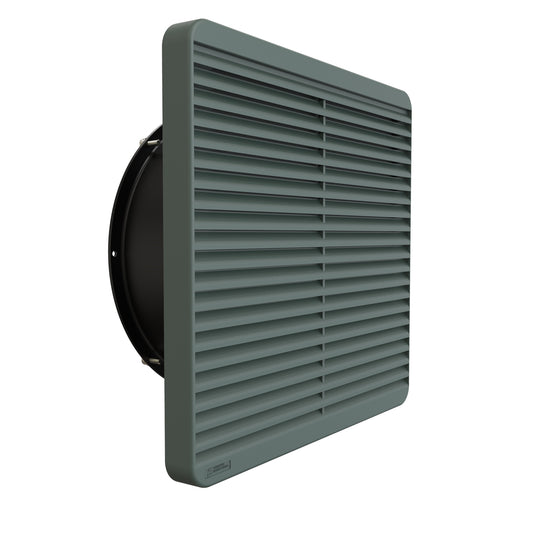 Hammond DNFF254GY230 254 mm Filter Fan Kit, 550 CFM, 230V, ANSI 61 Gray, with 24" Cord.