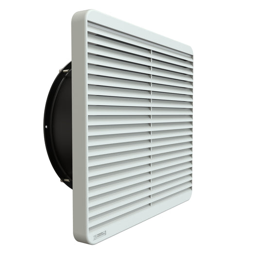 Hammond DNFF254LG115 254 mm Filter Fan Kit, 550 CFM, 115V, RAL 7035 Light Gray, with 24" Cord.
