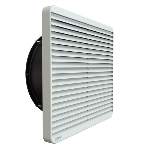 Hammond DNFF254LG230 254 mm Filter Fan Kit, 550 CFM, 230V, RAL 7035 Light Gray, with 24" Cord.