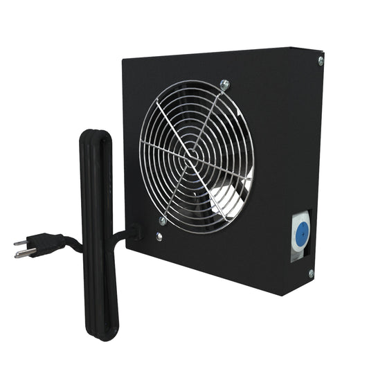 Hammond DTFK1AC150 Thermostat-Controlled Intake Filter Fan Kit, 115V, 230 CFM, with 72" Power Cord.