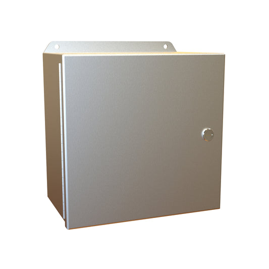 Hammond EJ10106AL Eclipse Junior N4X Junction Box with Continuous Hinge Door - 10" x 10" x 6" - Aluminum
