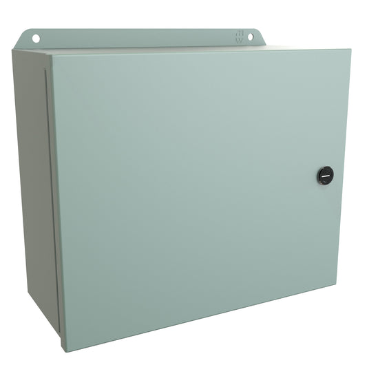 Hammond EJ10125 Eclipse Junior N4,12 Junction Box with Continuous Hinge Door - 10" x 12" x 5" - Steel/Gray
