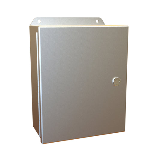 Hammond EJ1084AL Eclipse Junior N4X Junction Box with Continuous Hinge Door - 10" x 8" x 4" - Aluminum