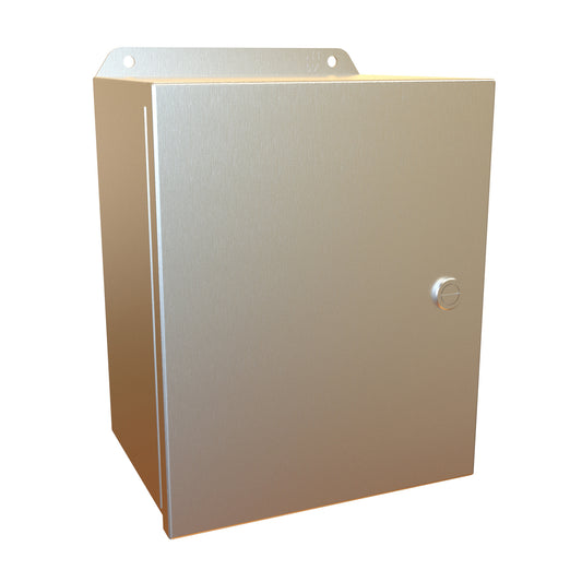 Hammond EJ1086S16 Eclipse Junior N4X Junction Box with Continuous Hinge Door - 10" x 8" x 6" - 316 Stainless Steel