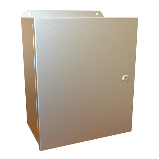 Hammond EJ12106S16 Eclipse Junior N4X Junction Box with Continuous Hinge Door - 12" x 10" x 6" - 316 Stainless Steel