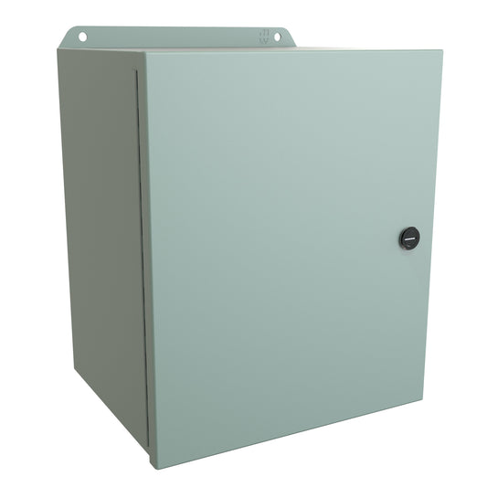 Hammond EJ12108 Eclipse Junior N4,12 Junction Box with Continuous Hinge Door - 12" x 10" x 8" - Steel/Gray