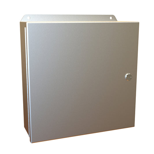 Hammond EJ12124AL Eclipse Junior N4X Junction Box with Continuous Hinge Door - 12" x 12" x 4" - Aluminum
