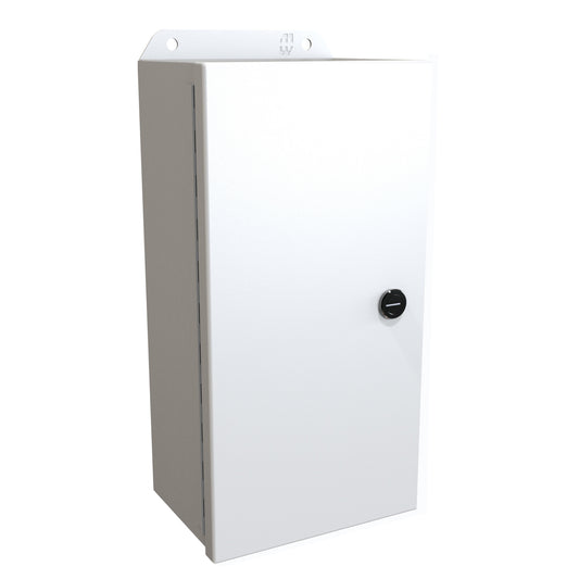 Hammond EJ1264LG Eclipse Junior N4,12 Junction Box with Continuous Hinge Door - 12" x 6" x 4" - Steel/Light Gray