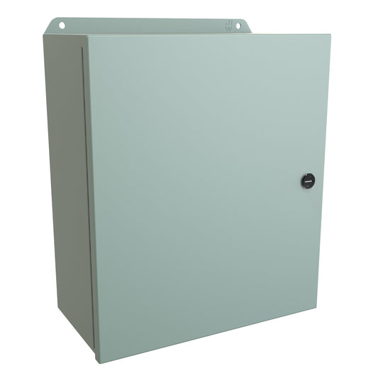 Hammond EJ14126 Eclipse Junior N4,12 Junction Box with Continuous Hinge Door - 14" x 12" x 6" - Steel/Gray