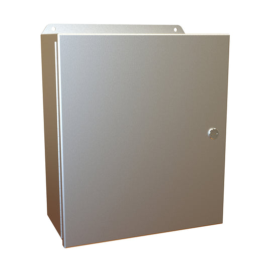 Hammond EJ14126AL Eclipse Junior N4X Junction Box with Continuous Hinge Door - 14" x 12" x 6" - Aluminum
