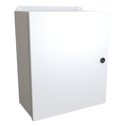 Hammond EJ14126LG Eclipse Junior N4,12 Junction Box with Continuous Hinge Door - 14" x 12" x 6" - Steel/Light Gray