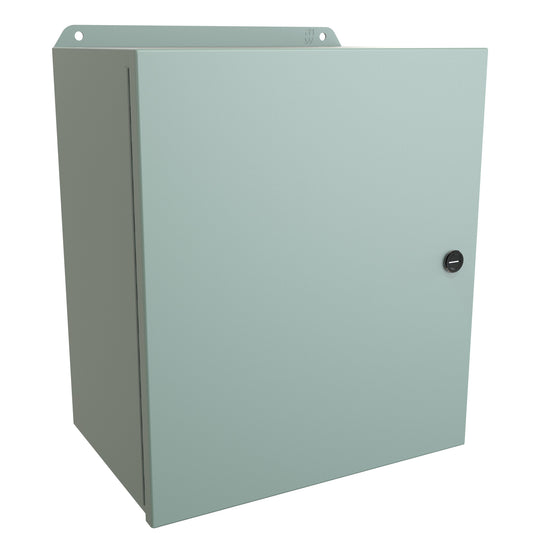 Hammond EJ14128 Eclipse Junior N4,12 Junction Box with Continuous Hinge Door - 14" x 12" x 8" - Steel/Gray