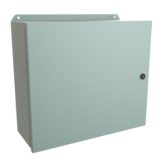 Hammond EJ14166 Eclipse Junior N4,12 Junction Box with Continuous Hinge Door - 14" x 16" x 6" - Steel/Gray