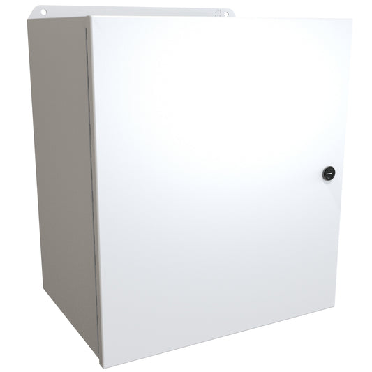 Hammond EJ161410LG Eclipse Junior N4,12 Junction Box with Continuous Hinge Door - 16" x 14" x 10" - Steel/Light Gray