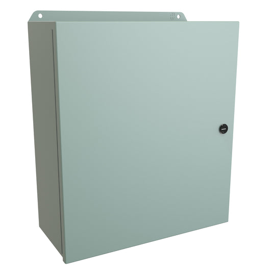 Hammond EJ16146 Eclipse Junior N4,12 Junction Box with Continuous Hinge Door - 16" x 14" x 6" - Steel/Gray