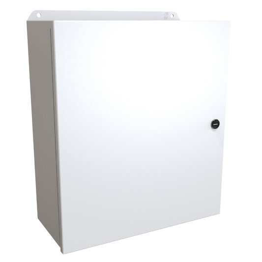 Hammond EJ16146LG Eclipse Junior N4,12 Junction Box with Continuous Hinge Door - 16" x 14" x 6" - Steel/Light Gray