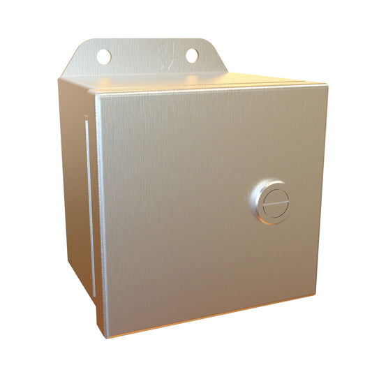 Hammond EJ443S16 Eclipse Junior N4X Junction Box Less Panel - 4" x 4" x 3" - 316 Stainless Steel