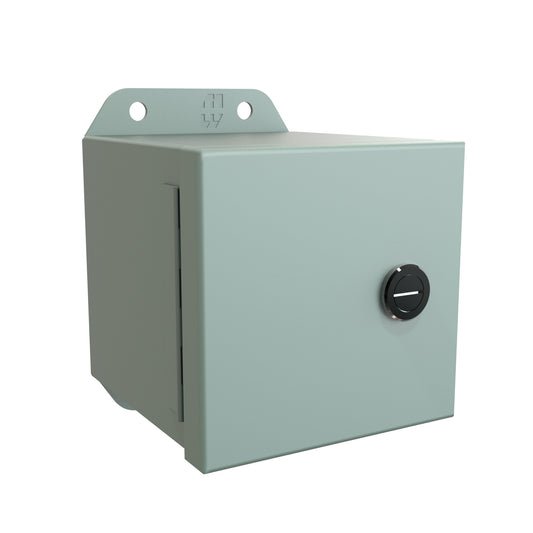 Hammond EJ444 Eclipse Junior N4,12 Junction Box - 4" x 4" x 4" - Steel/Gray