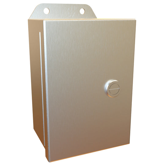 Hammond EJ643S16 Eclipse Junior N4X Junction Box with Continuous Hinge Door - 6" x 4" x 3" - 316 Stainless Steel