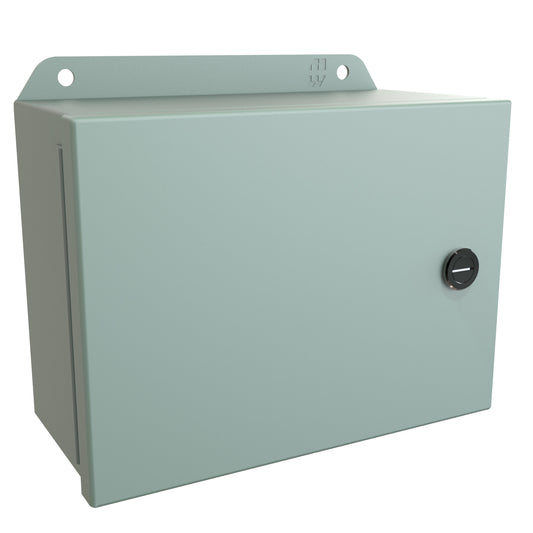 Hammond EJ683 Eclipse Junior N4,12 Junction Box with Continuous Hinge Door - 6" x 8" x 3.5" - Steel/Gray