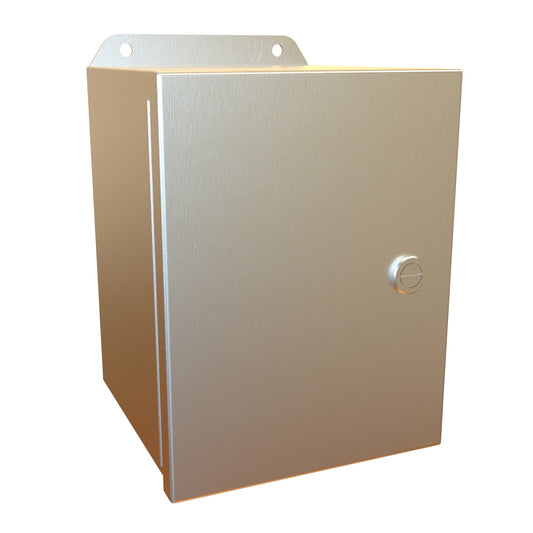 Hammond EJ866S16 Eclipse Junior N4X Junction Box with Continuous Hinge Door - 8" x 6" x 6" - 316 Stainless Steel