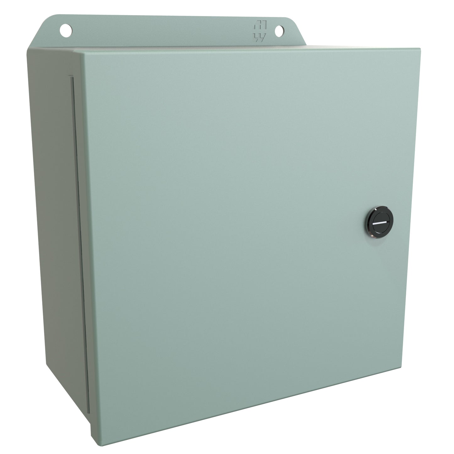 Hammond EJ884 Type 4 Mild Steel Junction Box with Continuous Hinged Door (8" x 8" x 4") Eclipse Junior Series
