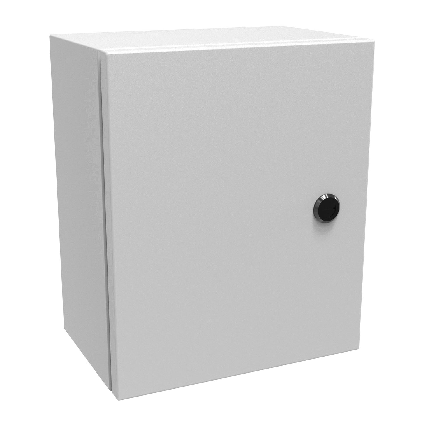 Hammond EN4SD12106LG N4,12 Eclipse Wallmount Enclosure, Hinge Door with Quarter Turn, 12" x 10" x 6", Steel/ Light Gray