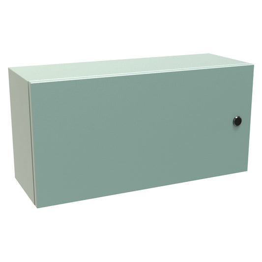 Hammond EN4SD12248GY N4,12 Eclipse Wallmount Enclosure, Hinge Door with Quarter Turn, 12" x 24" x 8", Steel/Gray