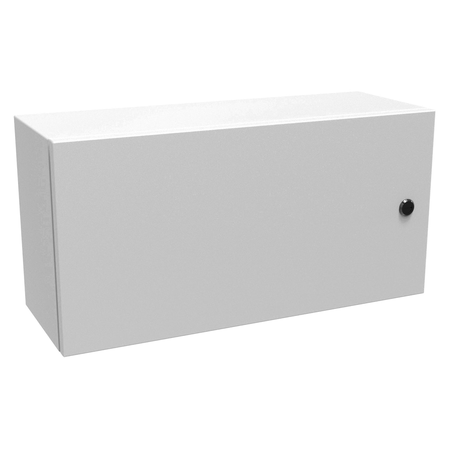 Hammond EN4SD12248LG N4,12 Eclipse Wallmount Enclosure, Hinge Door with Quarter Turn, 12" x 24" x 8", Steel/Light Gray