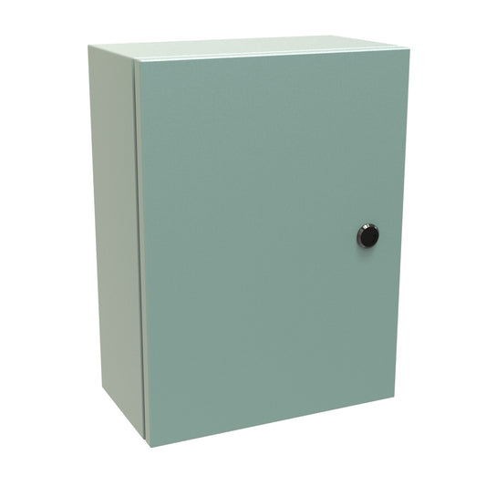 Hammond EN4SD16126GY N4,12 Eclipse Wallmount Enclosure, Hinge Door with Quarter Turn, 16" x 12" x 6", Steel/Gray