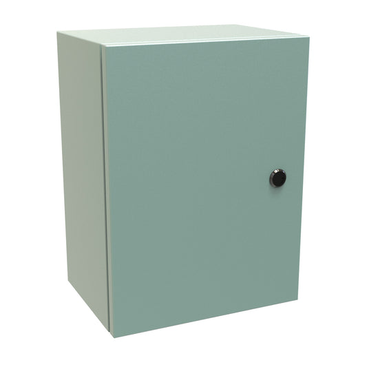 Hammond EN4SD16128GY N4,12 Eclipse Wallmount Enclosure, Hinge Door with Quarter Turn, 16" x 12" x 8", Steel/Gray