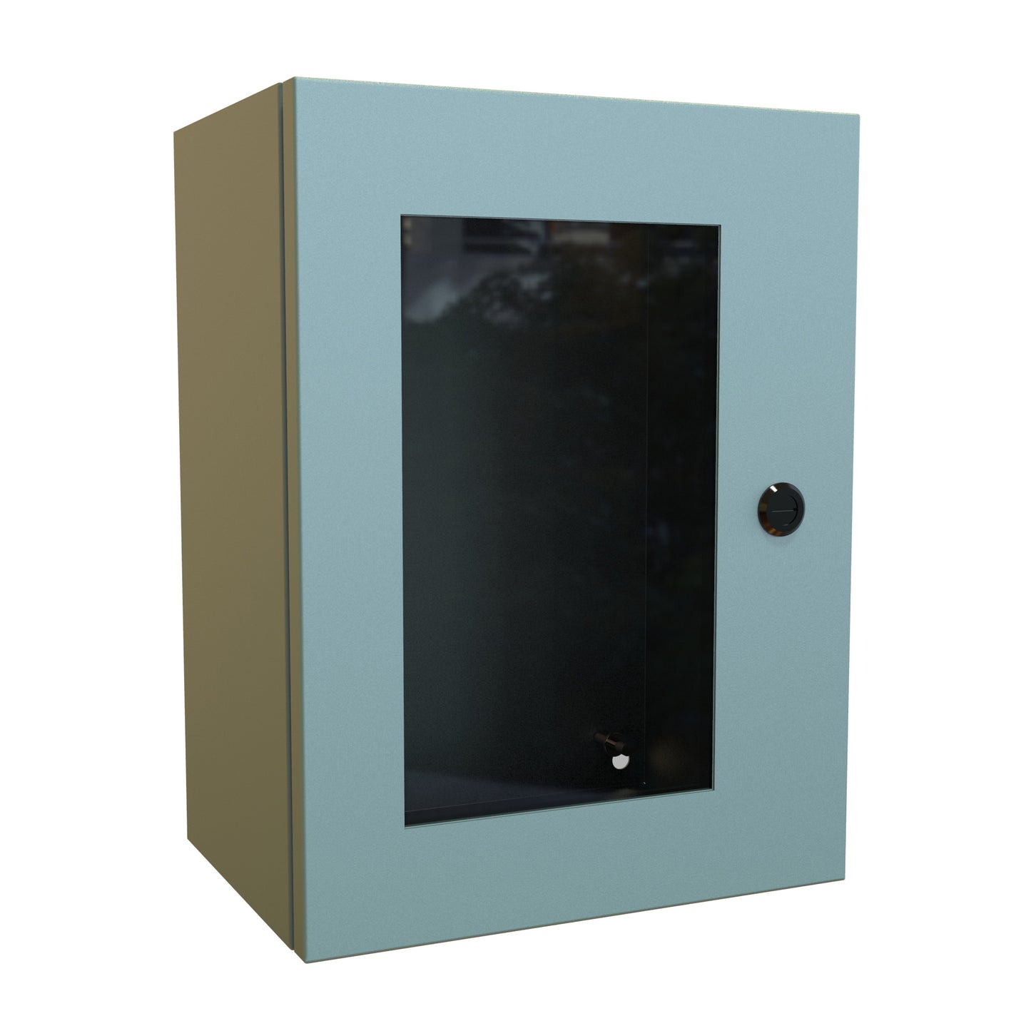 Hammond EN4SD16128WGY N4,12 Eclipse Wallmount Enclosure, Hinged Window Door with Quarter Turn, 16" x 12" x 8", Steel/Gray