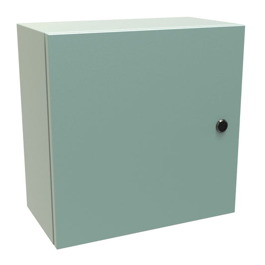 Hammond EN4SD16168GY N4,12 Eclipse Wallmount Enclosure, Hinge Door with Quarter Turn, 16" x 16" x 8", Steel/Gray