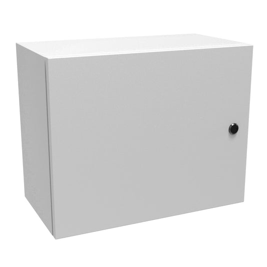 Hammond EN4SD162010LG N4,12 Eclipse Wallmount Enclosure, Hinge Door with Quarter Turn, 16" x 20" x 10", Steel/Light Gray