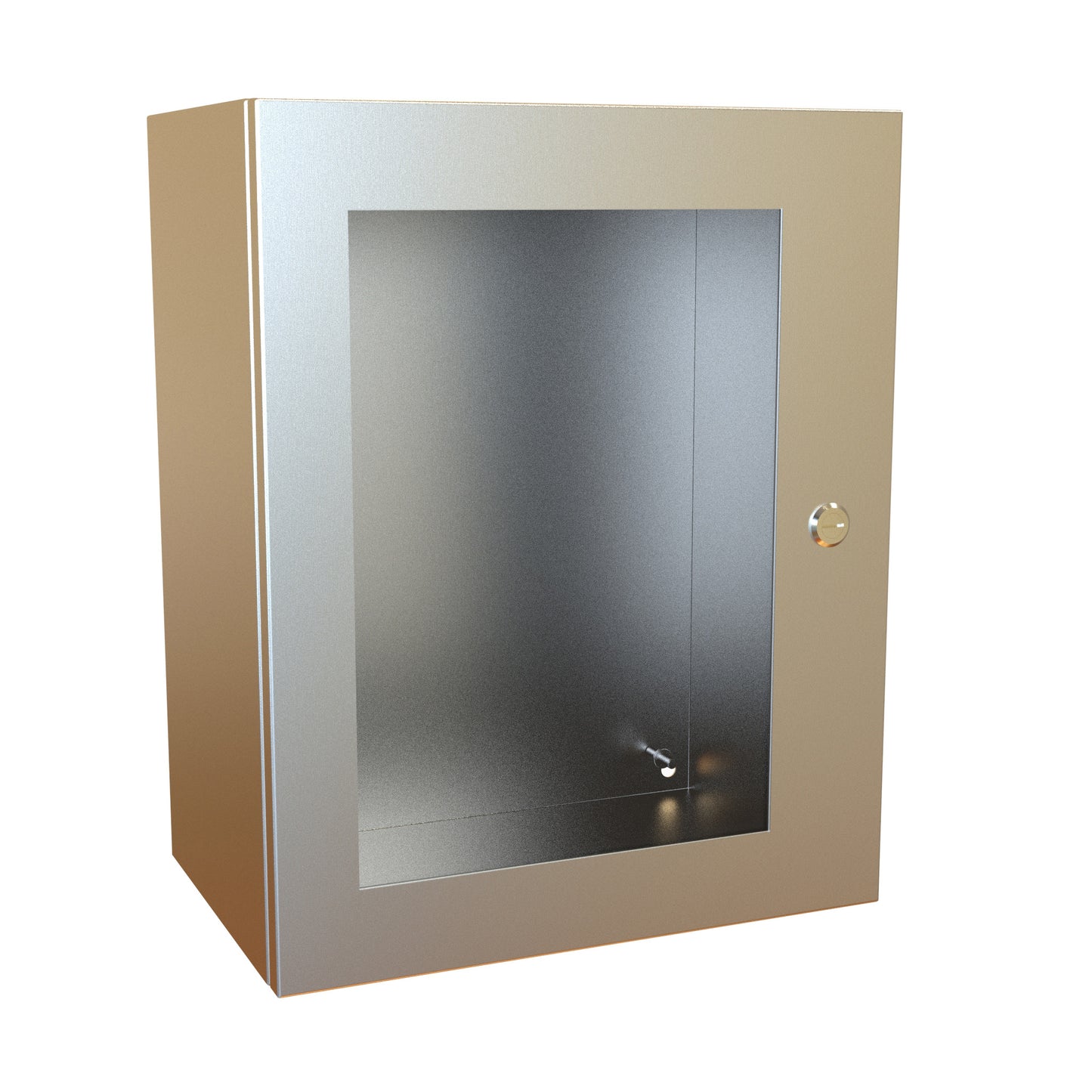 Hammond EN4SD201610WSS N4X Eclipse Wallmount Enclosure, Hinged Window Door with Quarter Turn, 20" x 16" x 10", 304 Stainless Steel