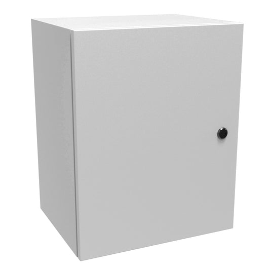 Hammond EN4SD201612LG N4,12 Eclipse Wallmount Enclosure, Hinge Door with Quarter Turn, 20" x 16" x 12", Steel/Light Gray