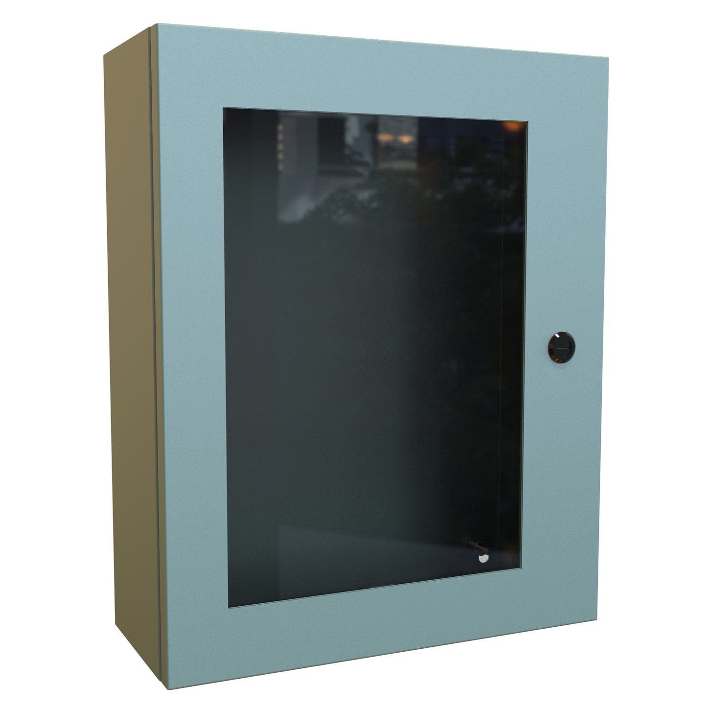 Hammond EN4SD20166WGY N4,12 Eclipse Wallmount Enclosure, Hinged Window Door with Quarter Turn, 20" x 16" x 6", Steel/Gray