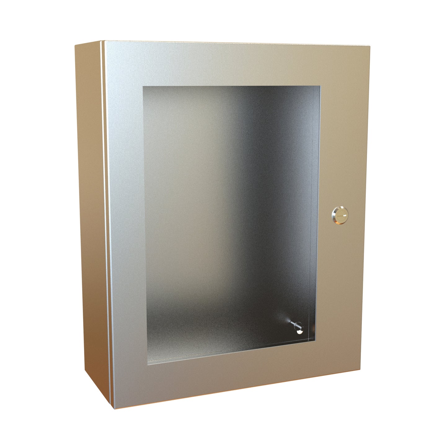 Hammond EN4SD20166WSS N4X Eclipse Wallmount Enclosure, Hinged Window Door with Quarter Turn, 20" x 16" x 6", 304 Stainless Steel