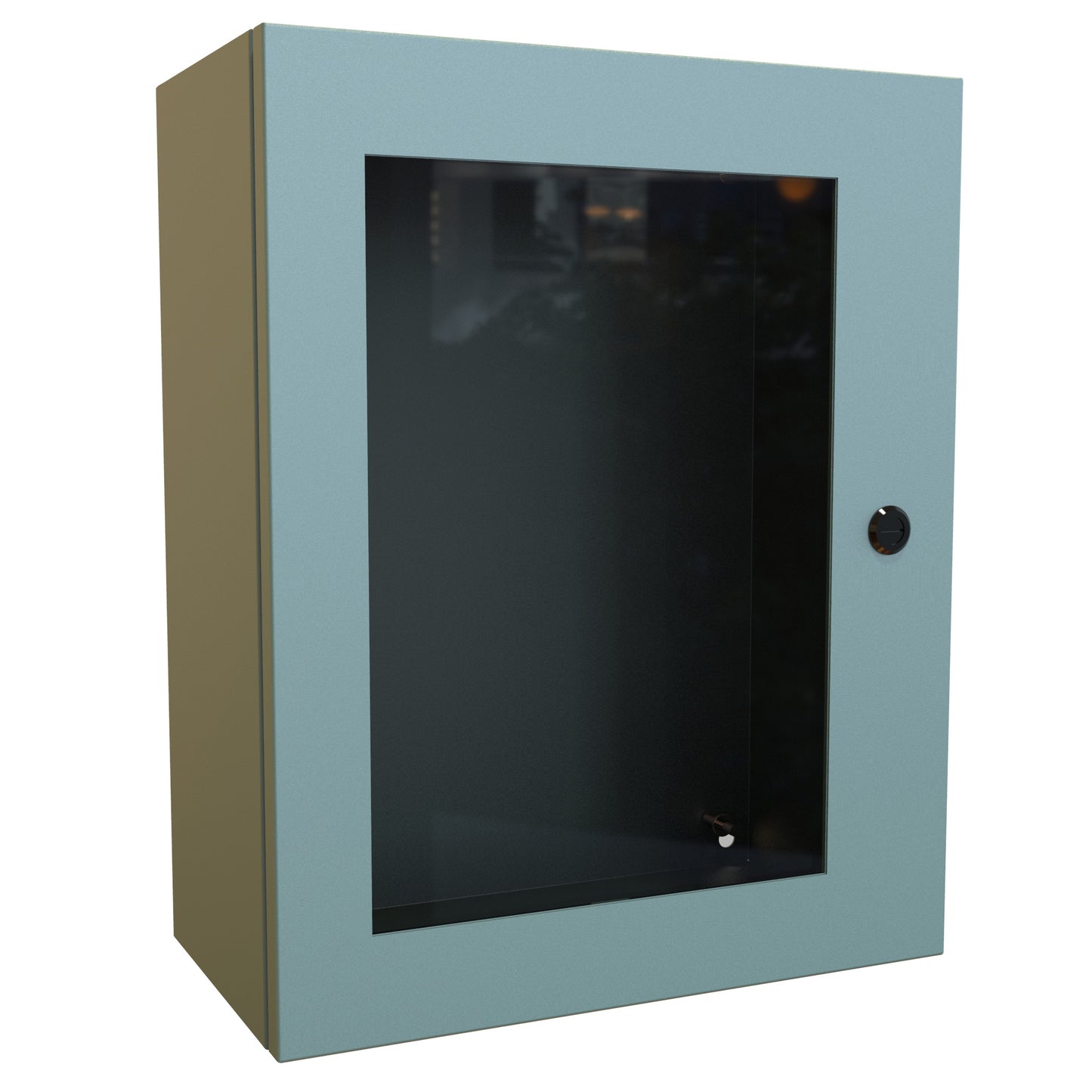 Hammond EN4SD20168WGY N4,12 Eclipse Wallmount Enclosure, Hinged Window Door with Quarter Turn, 20" x 16" x 8", Steel/Gray